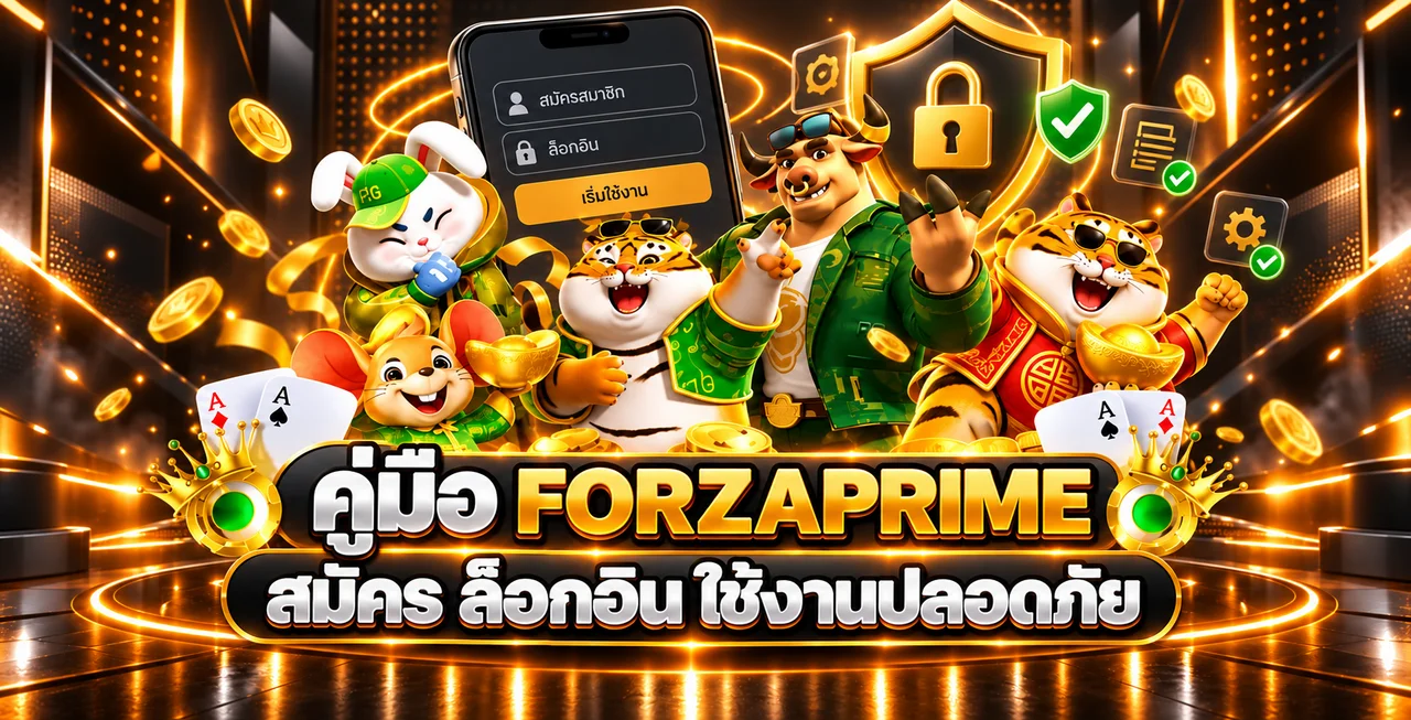 FORZAPRIME | คู่มือสมัคร Login และใช้งานปลอดภัย